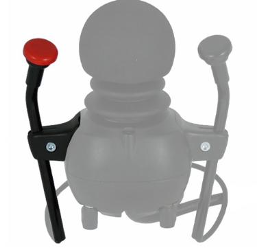 mo-vis Twister Button Satellite, gebogenes Rohr, 300 mm, rot